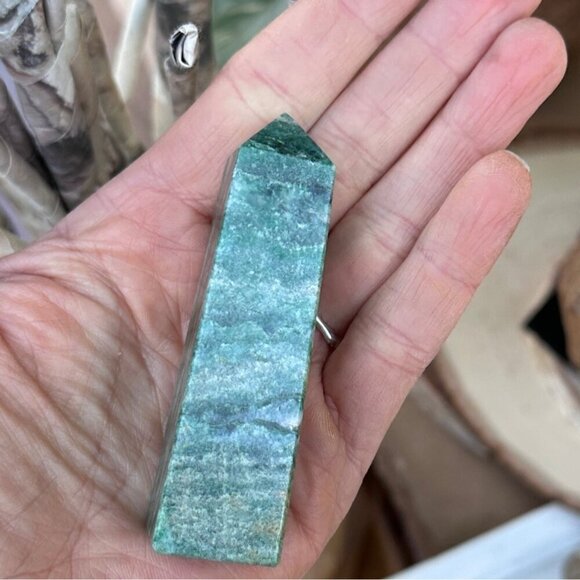 Nephrite Jade Small Obelisks Green Luck Crystal Point Tower Polished Gemstone - Picture 10 of 16